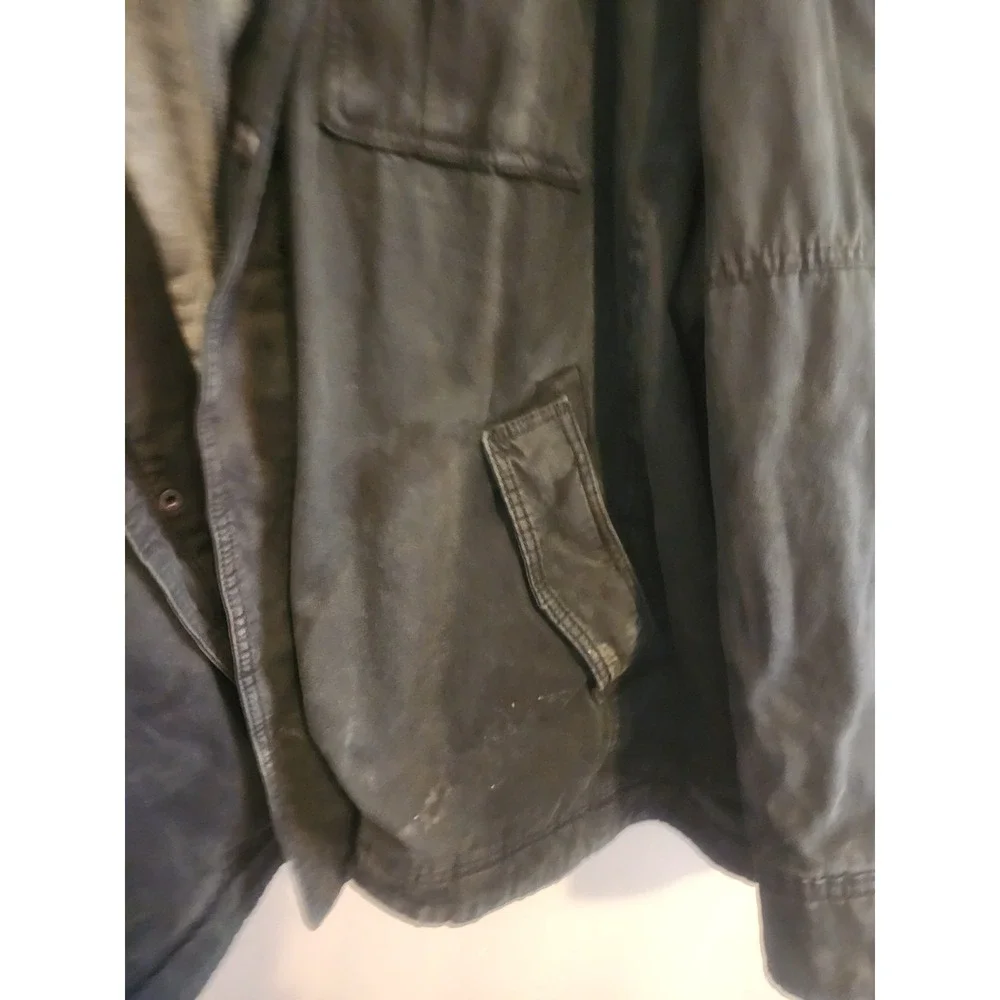 Levi's Mens Sherpa Lined Hooded Trucker Field Jacket‎ Full Zip Black 4XL